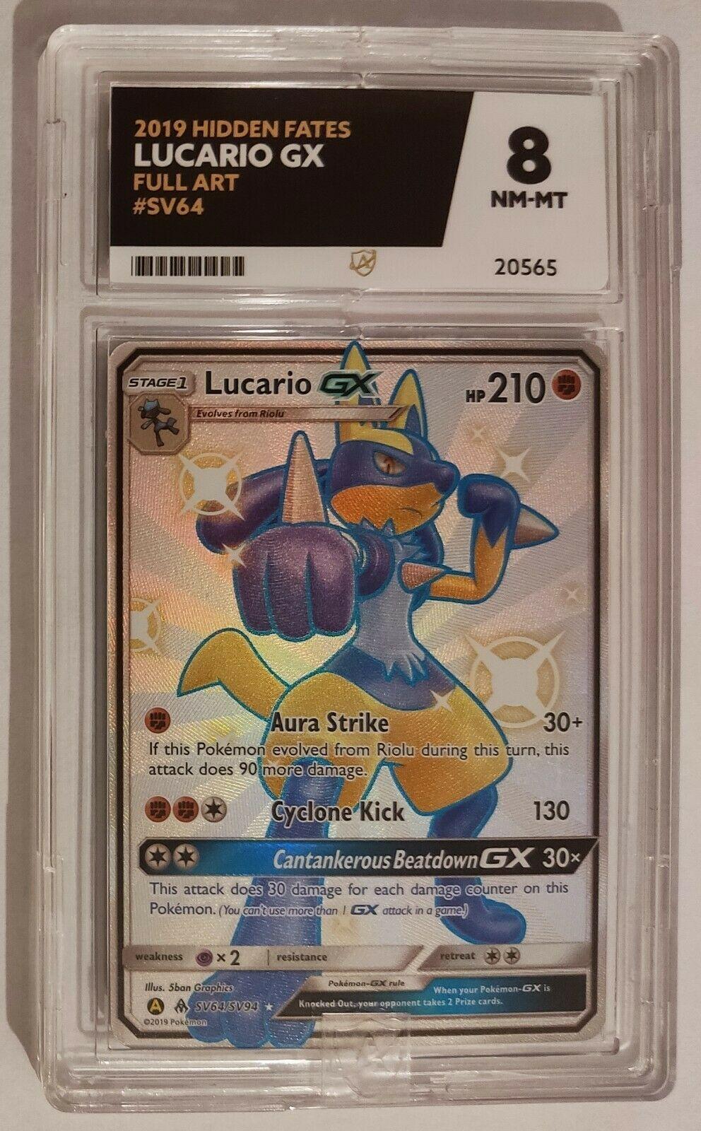 Carta Pokemon Lucario Gx Shiny Hidden Fates Sv64/sv94