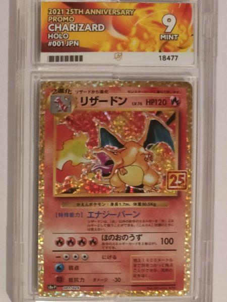 Ace 9 Charizard 4/102 Celebrations JAPANESE Ace Grading Custom Label Mint M Condition Possible PSA 10 Pokemon Cards TCG