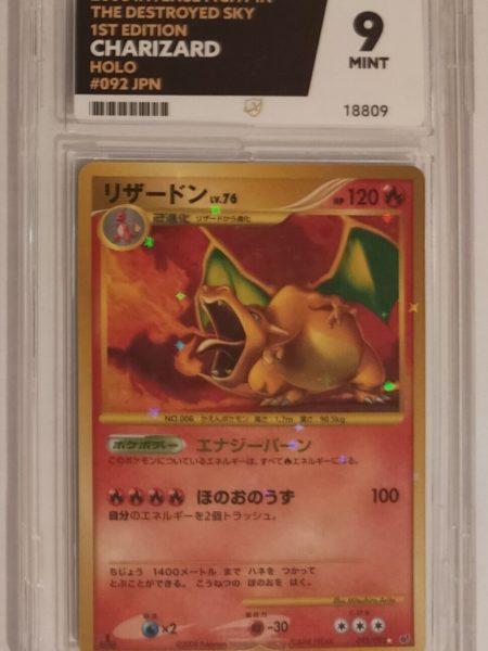 Ace 9 Charizard 1st Edition Stormfront 092/092 103/100 JAPANESE Ace Grading Mint Condition Possible PSA 10 Pokemon Cards TCG