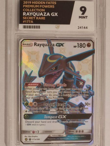 Ace 9 Rayquaza GX 177a/168 Full Art Promo Hidden Fates Mint M Condition Possible PSA 10 Pokemon Cards TCG